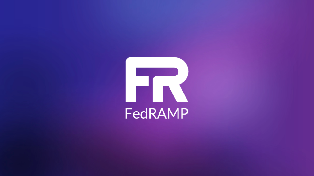fedramp logo set on purple gradient