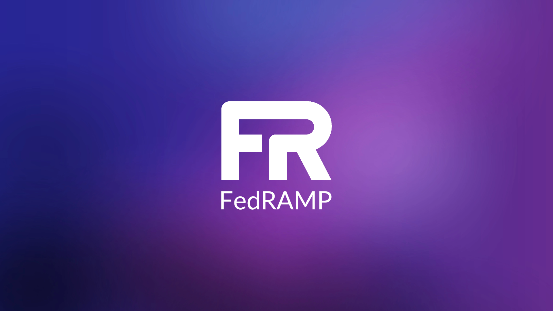 fedramp logo set on purple gradient